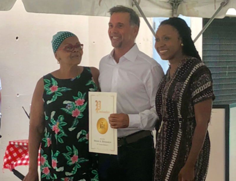 Charlie Gendron Honored by New York State Senator Brian A. Benjamin and Lakeview Tenants Association for Service to the Harlem Community
